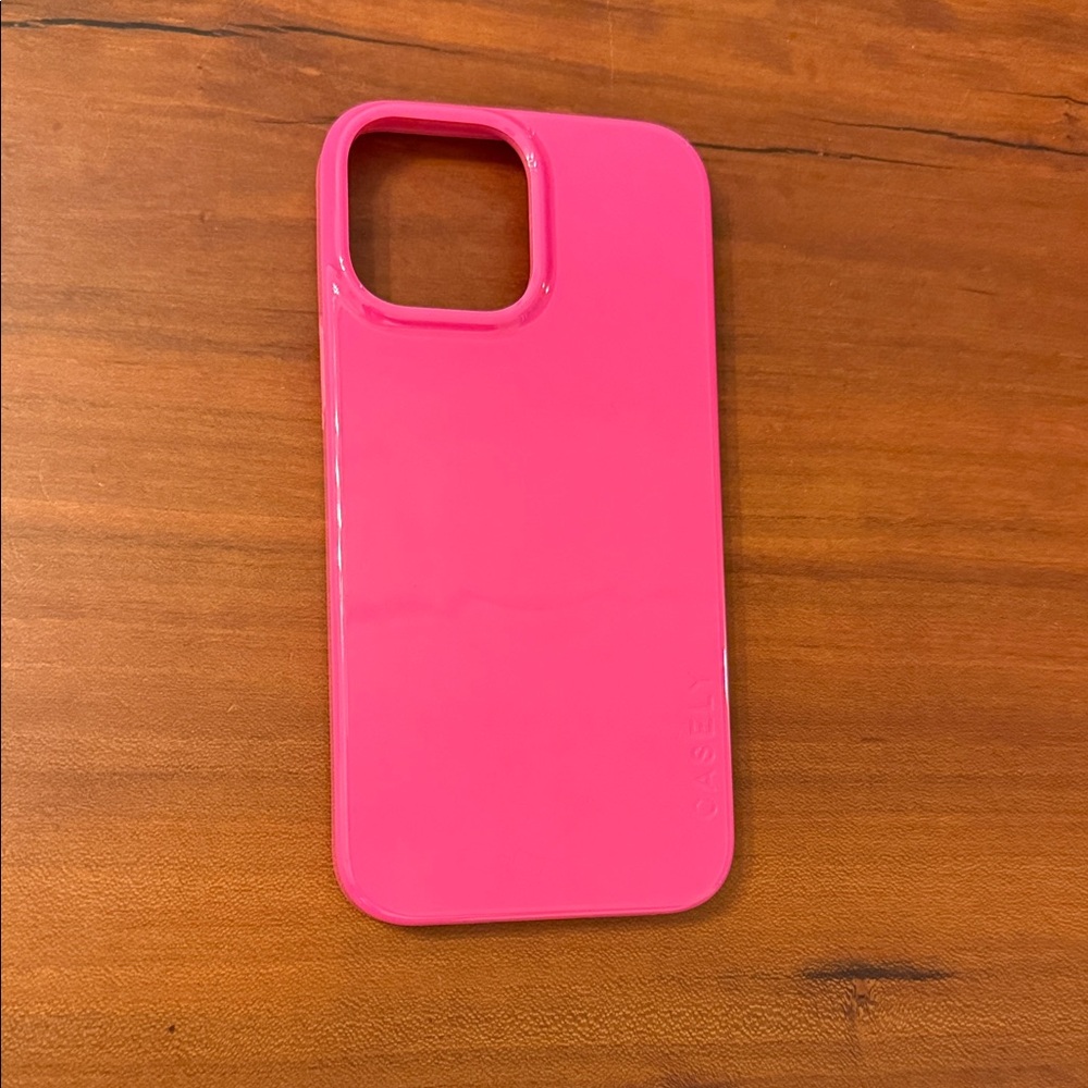 CASELY Think Pink Solid Neon Pink Case iPhone 13 Pro Max